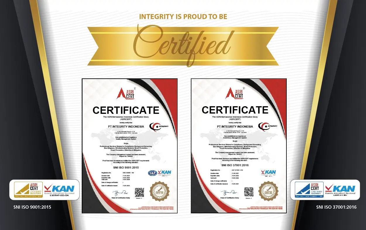 Image for article: Proud to Announce: We are ISO 9001:2015 and ISO 37001:2016 Certified!